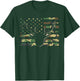 Camo US Flag Deer Hunting Vintage Hunter Men Women Kids Boys T-Shirt - T-Shirt | Forest