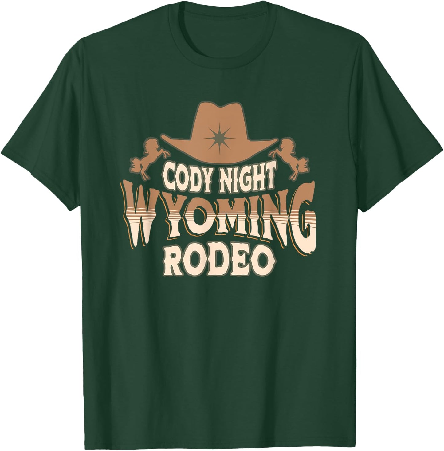 Cody Night Rodeo Wyoming T-Shirt - T-Shirt | Forest