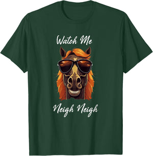 Horse Lover Shirt Watch Me Neigh Neigh Race Funny Horse T-Shirt - T-Shirt | Forest