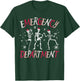 Emergency Department Dancing Skeleton ER Nurse Christmas T-Shirt - T-Shirt | Forest