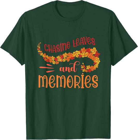 Leaf Peeper Chasing Leaves Memories Fall Season Leaves T-Shirt - T-Shirt | Forest