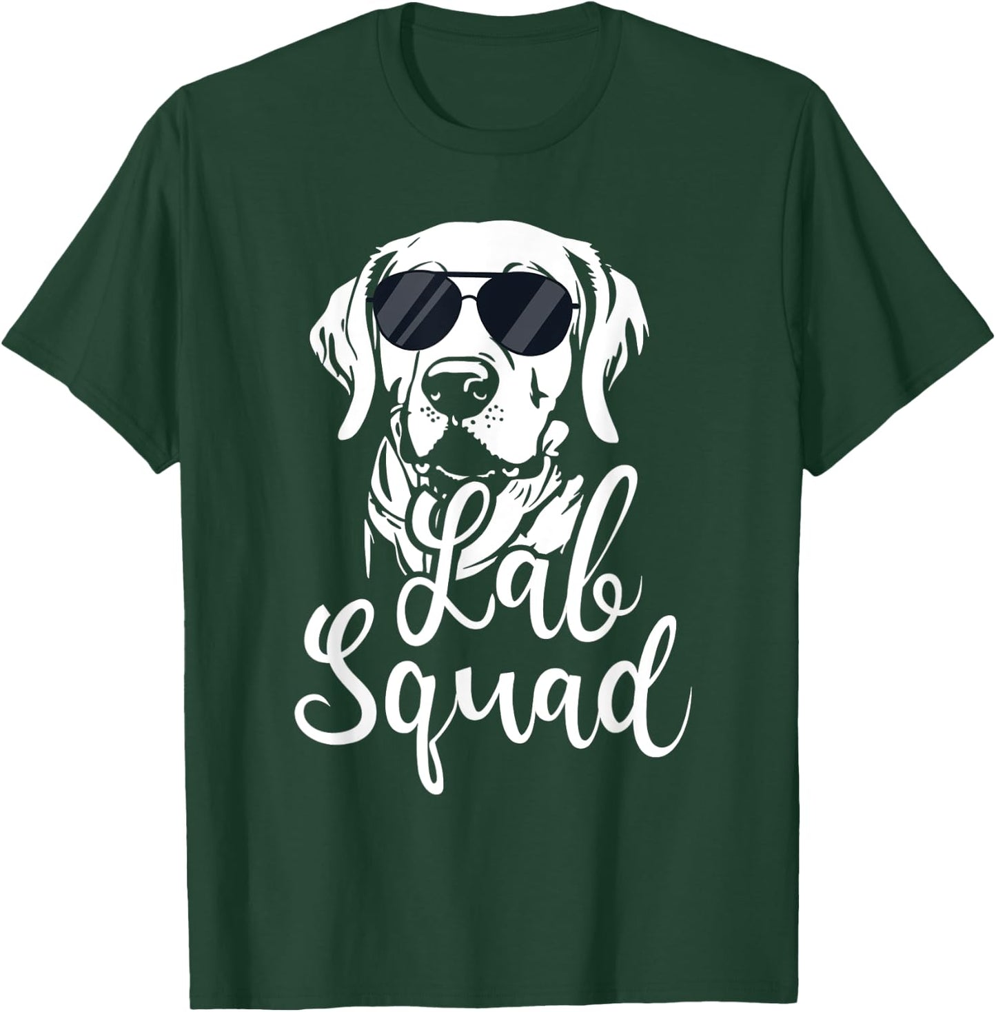 Lab Squad - Labrador Retriever Dog Owner Pet Pup Lover Men Women Girls Kids T-Shirt - T-Shirt | Forest