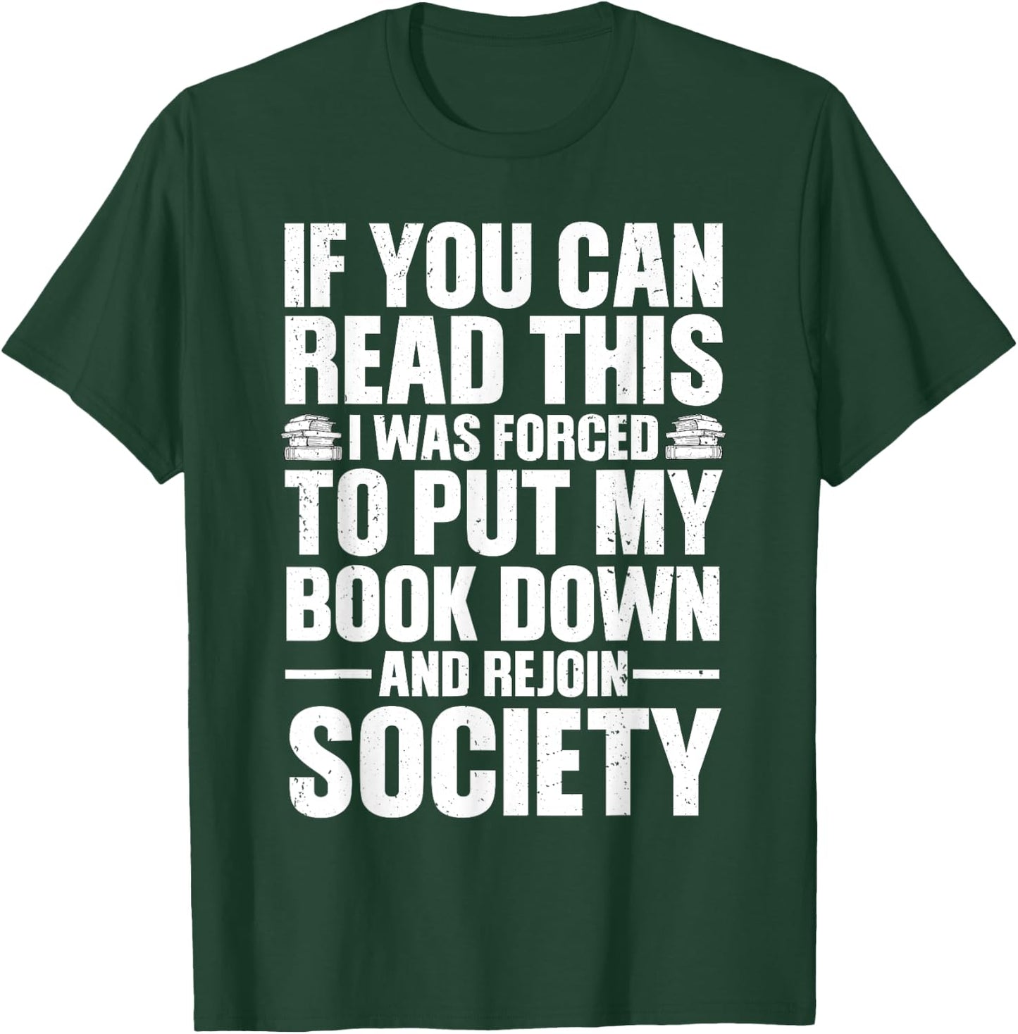 Funny Reading Design Women Book Nerd Reading Lovers T-Shirt - T-Shirt | Forest