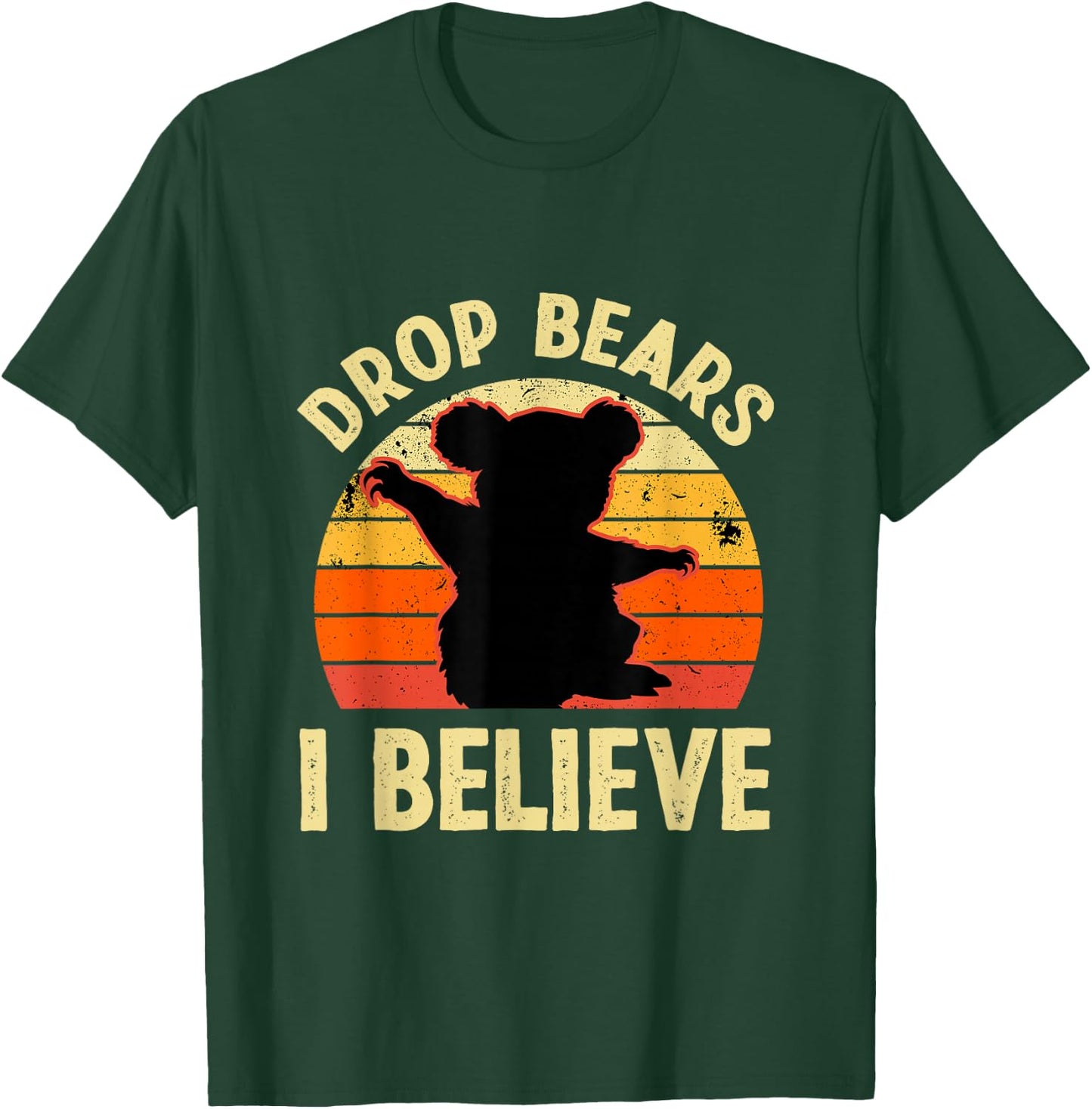 Australian Wild Koala Belief in Drop Bears T-Shirt - T-Shirt | Forest