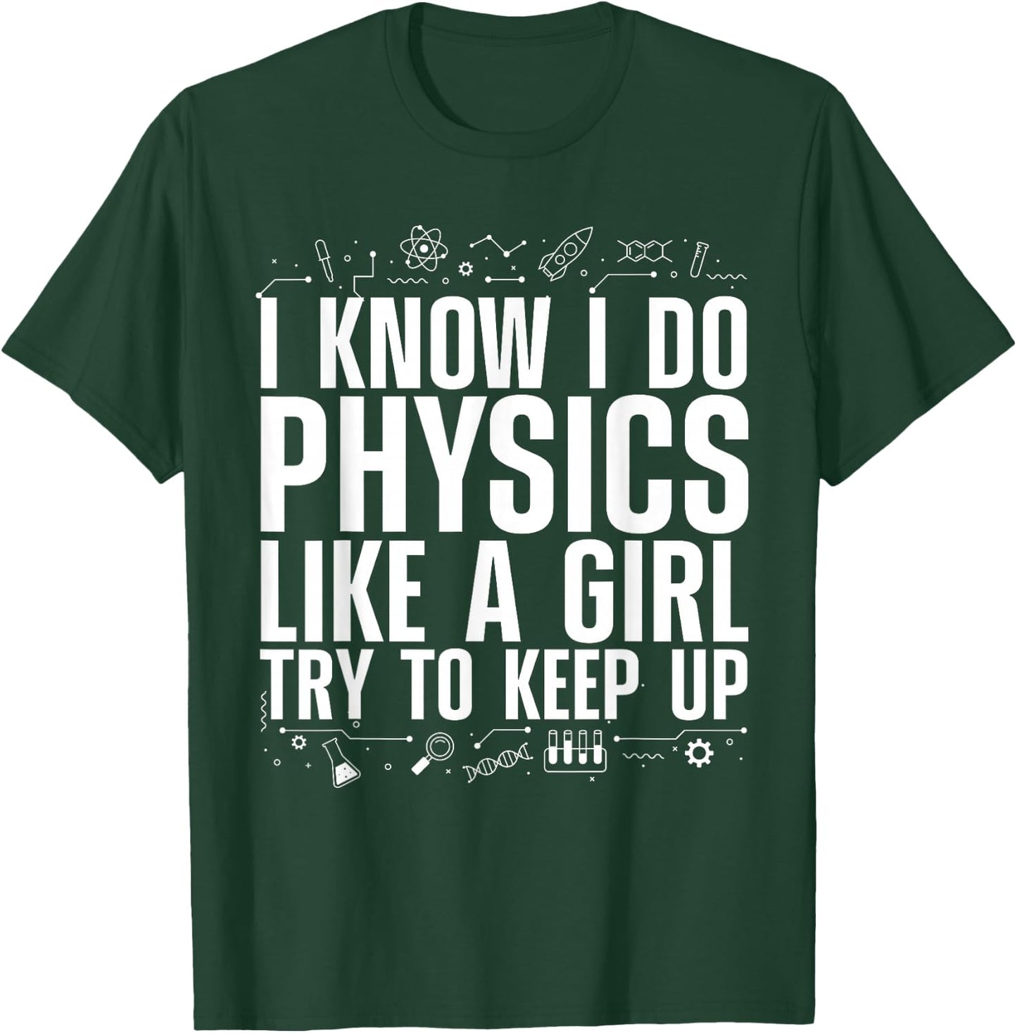 Cool Physics Girls Quantum Mechanics Science Nerd T-Shirt - T-Shirt | Forest