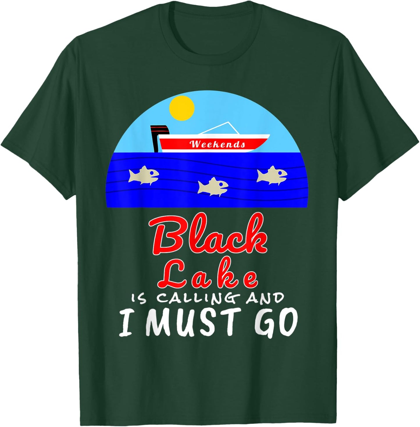 Black Lake Michigan T-Shirt - T-Shirt | Forest