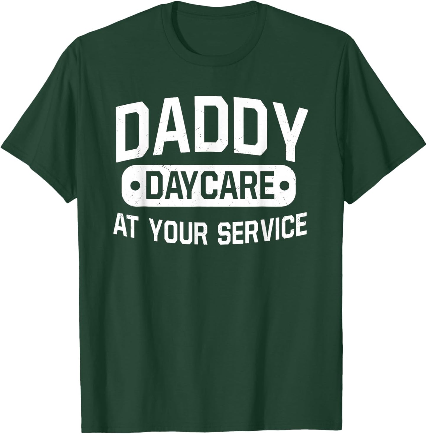 Stay At Home Dad Funny Daddy Daycare WFH T-Shirt - T-Shirt | Forest