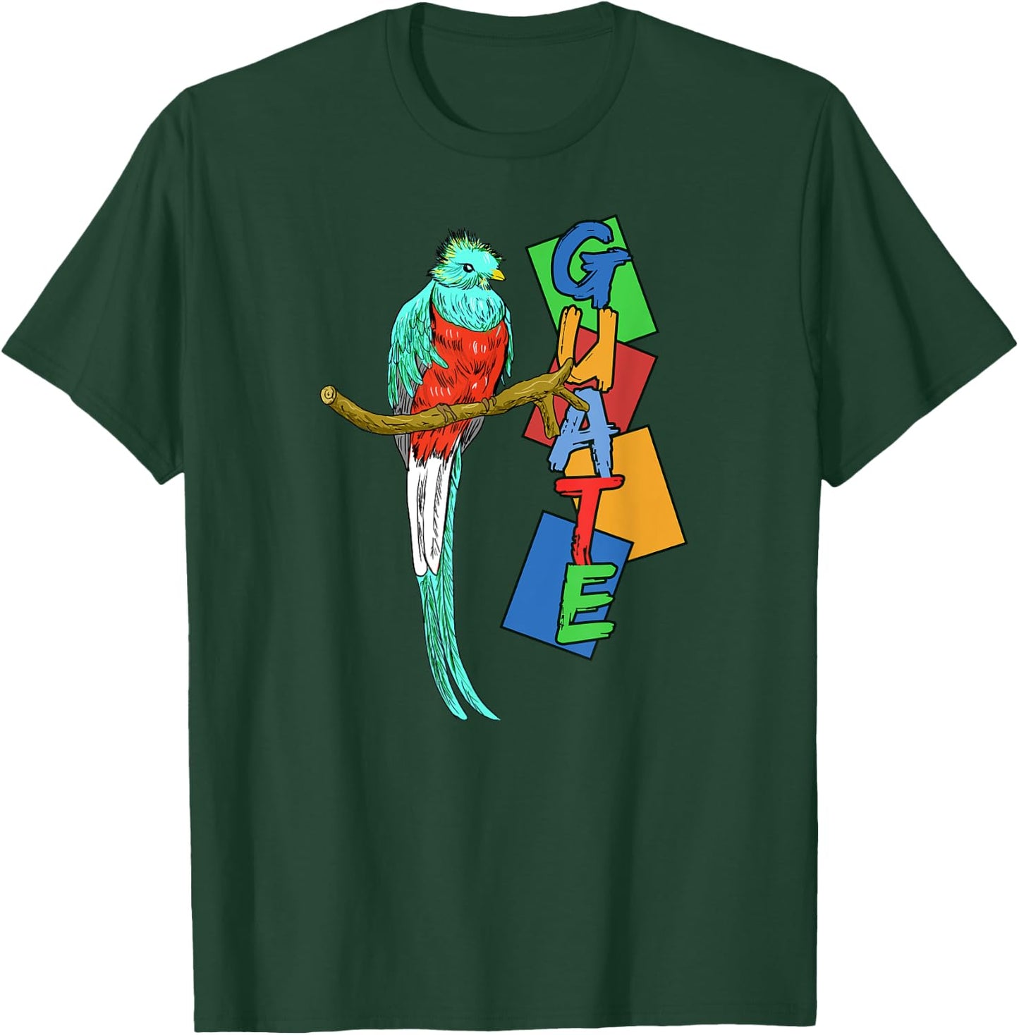 Guatemala Guate Quetzal National Bird Guatemalan T-Shirt - T-Shirt | Forest