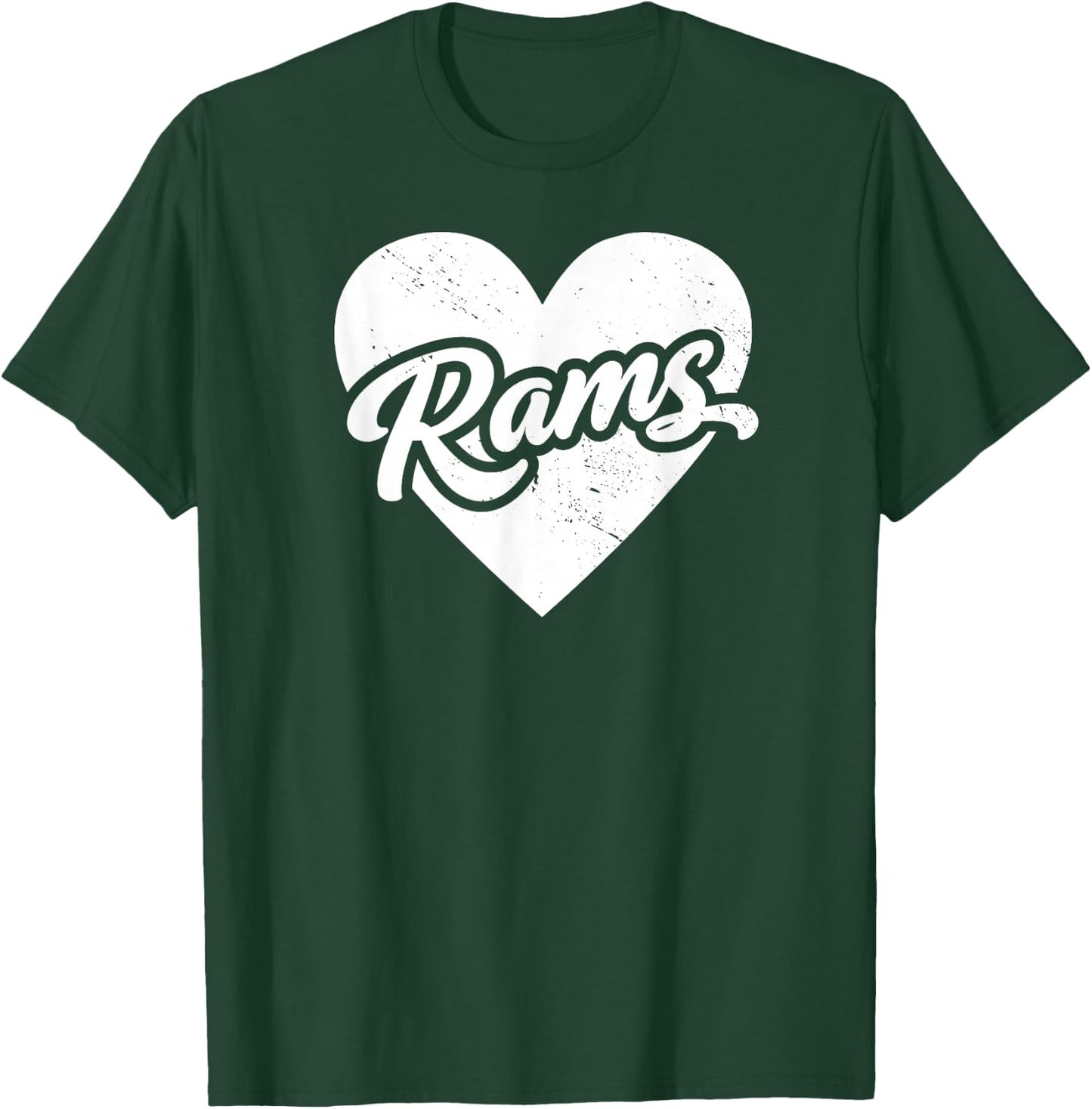 Vintage Rams School Spirit Go Rams Love T-Shirt - T-Shirt | Forest