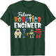 Cool Build Robot Future Robotics Engineer Kids Droid Builder T-Shirt - T-Shirt | Forest