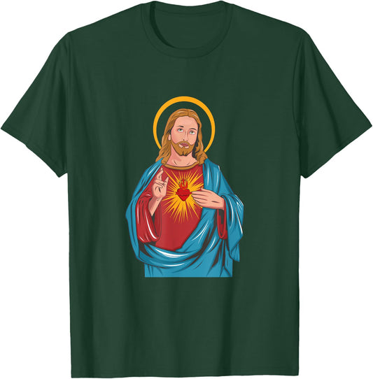 Heart of Jesus T-Shirt - T-Shirt | Forest