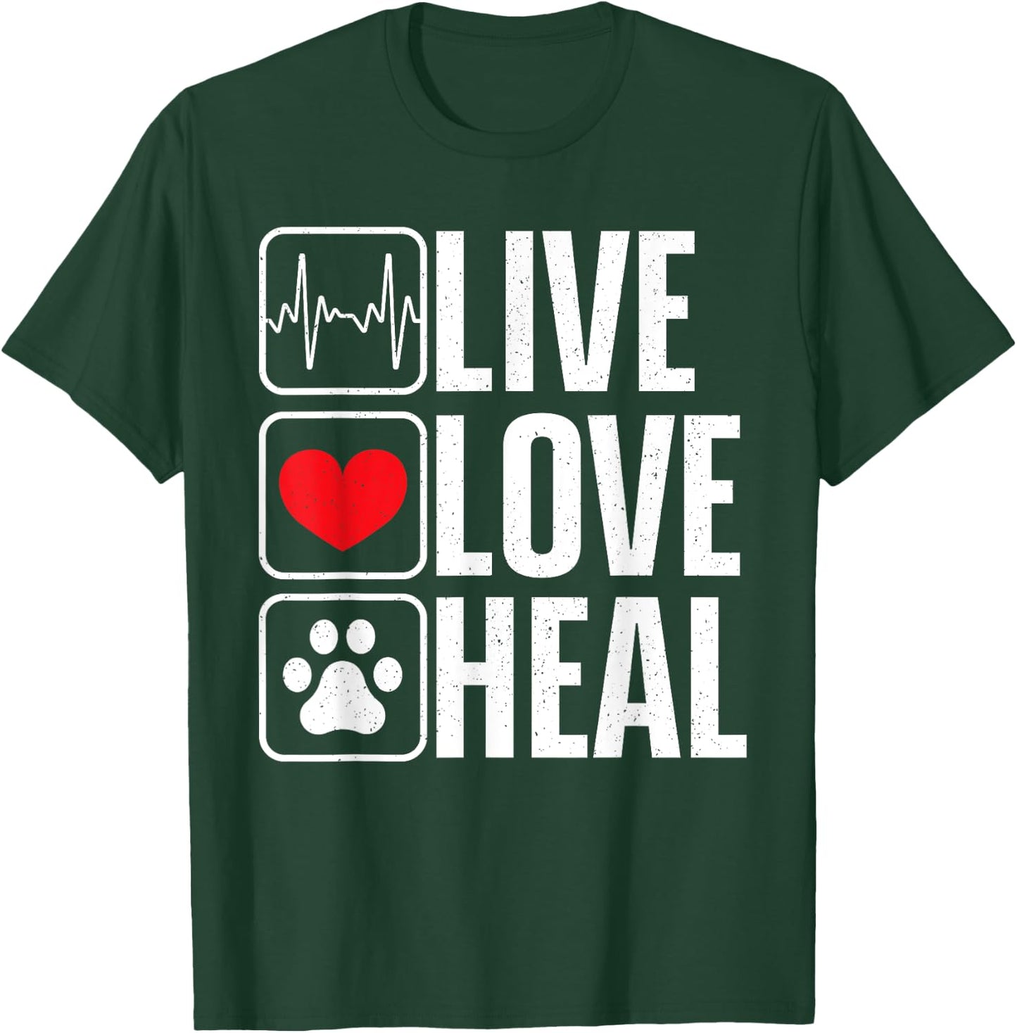 Funny Veterinarian Art Women Veterinary Pet Vet Tech T-Shirt - T-Shirt | Forest