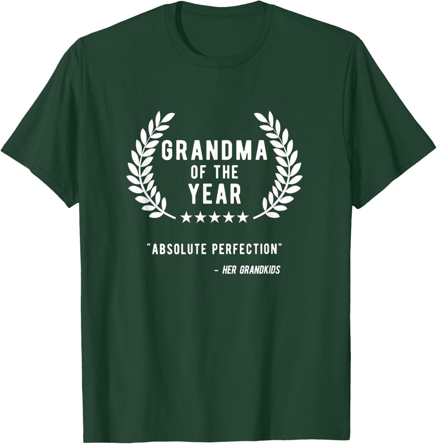 Gifts For Grandma From Grandchildren, Grandma Of The Year T-Shirt - T-Shirt | Forest