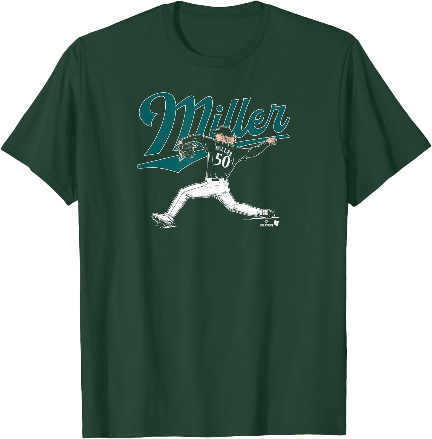 Bryce Miller - Seattle Baseball T-Shirt - T-Shirt | Forest