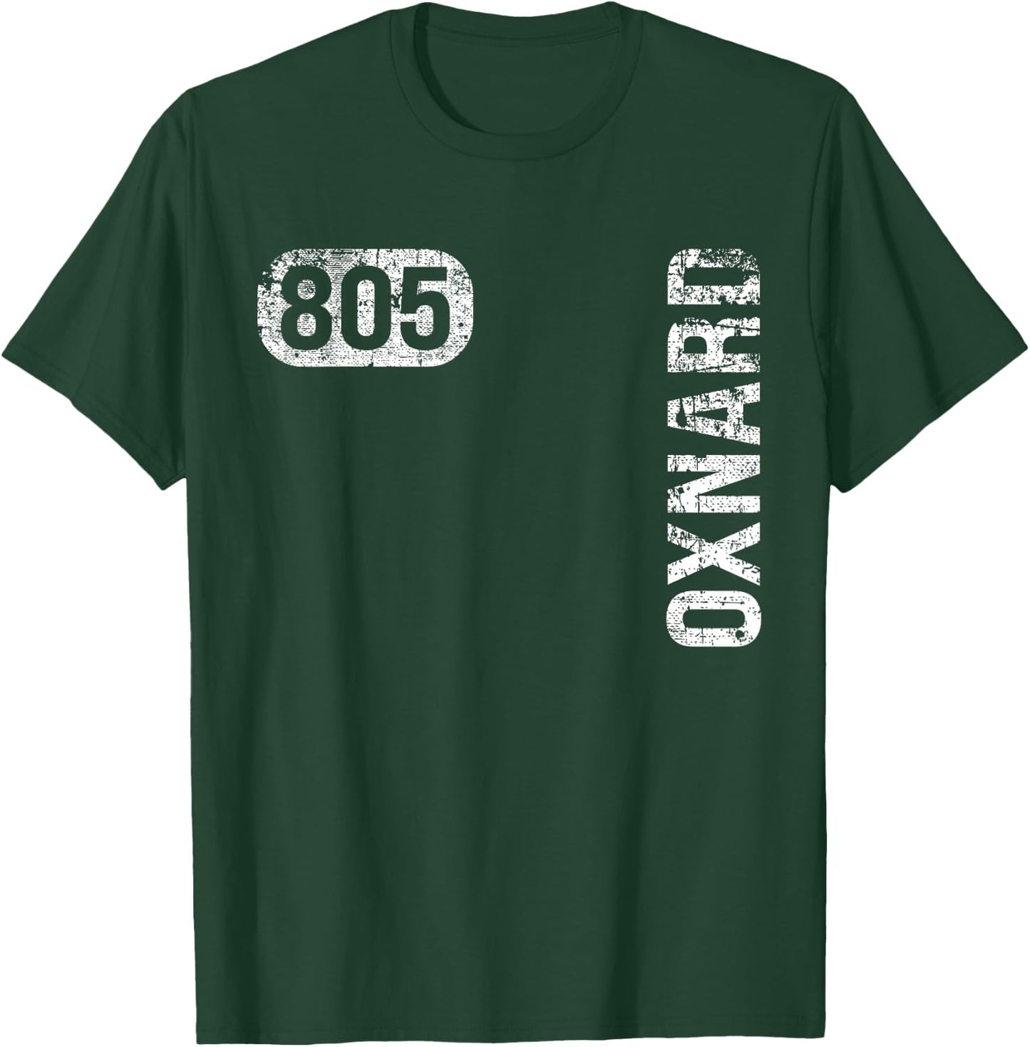 Oxnard California 805 Area Code Vintage Retro T-Shirt - T-Shirt | Forest