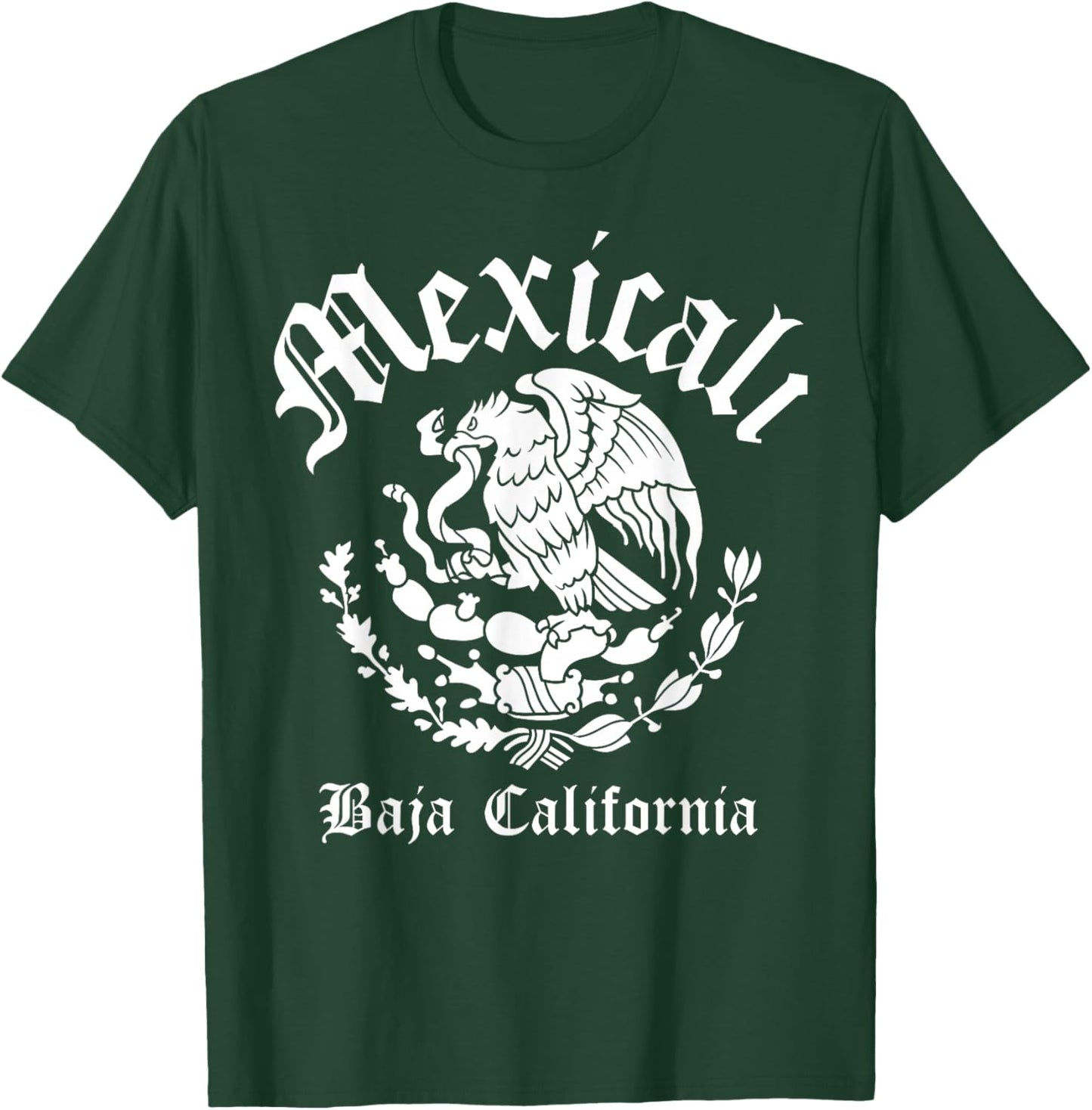 Mexicali with Mexican Emblem Mexicali T-Shirt - T-Shirt | Forest