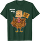 Thanksgiving Turkey Cat Meow Funny Men Women Thanksgiving T-Shirt - T-Shirt | Forest