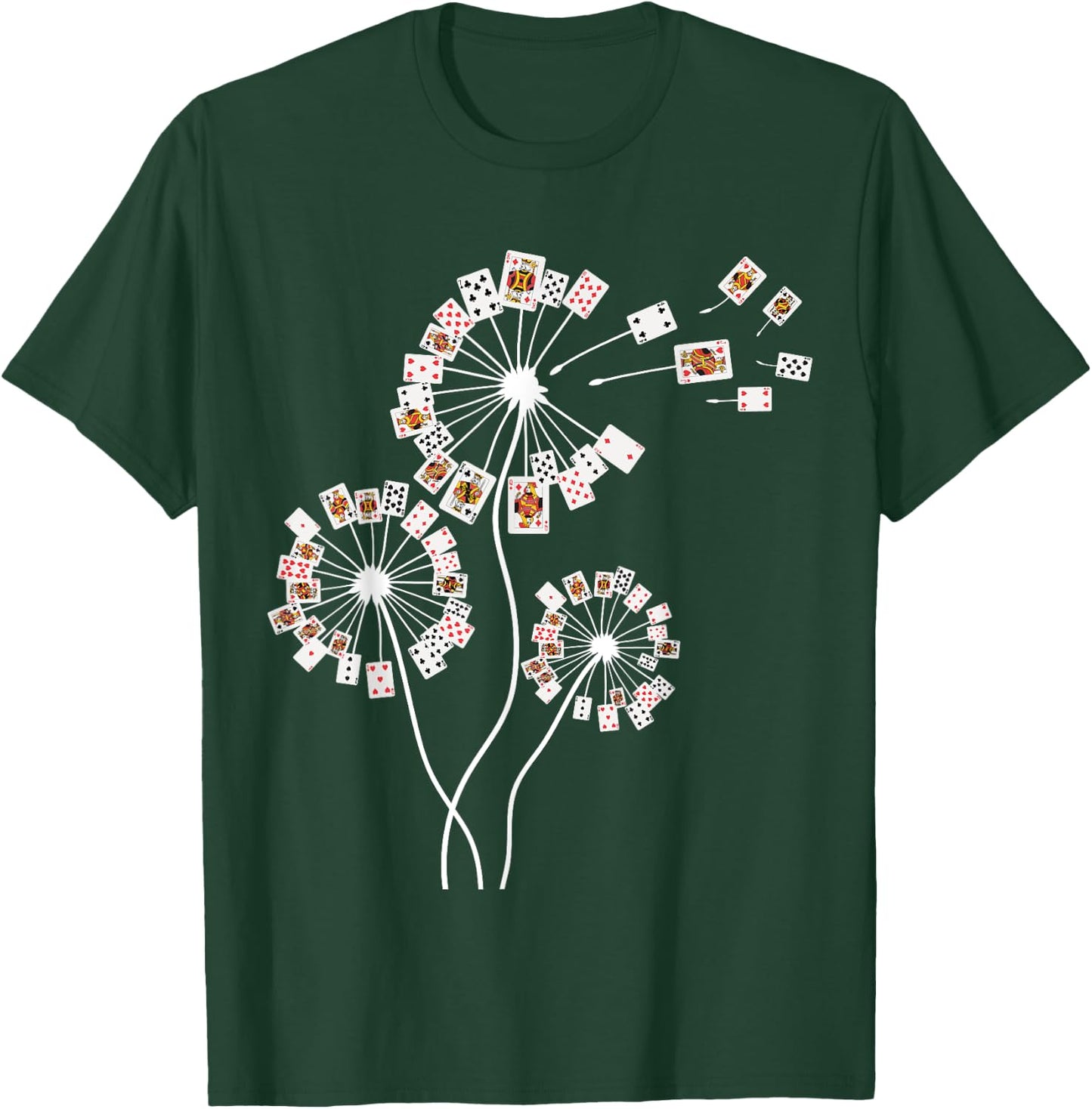 Dandelion Card Games Shirt for Card Player | Poker Cards T-Shirt - T-Shirt | Forest