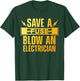 Funny Electrician Art Men Women Electrical Fuse Electrician T-Shirt - T-Shirt | Forest