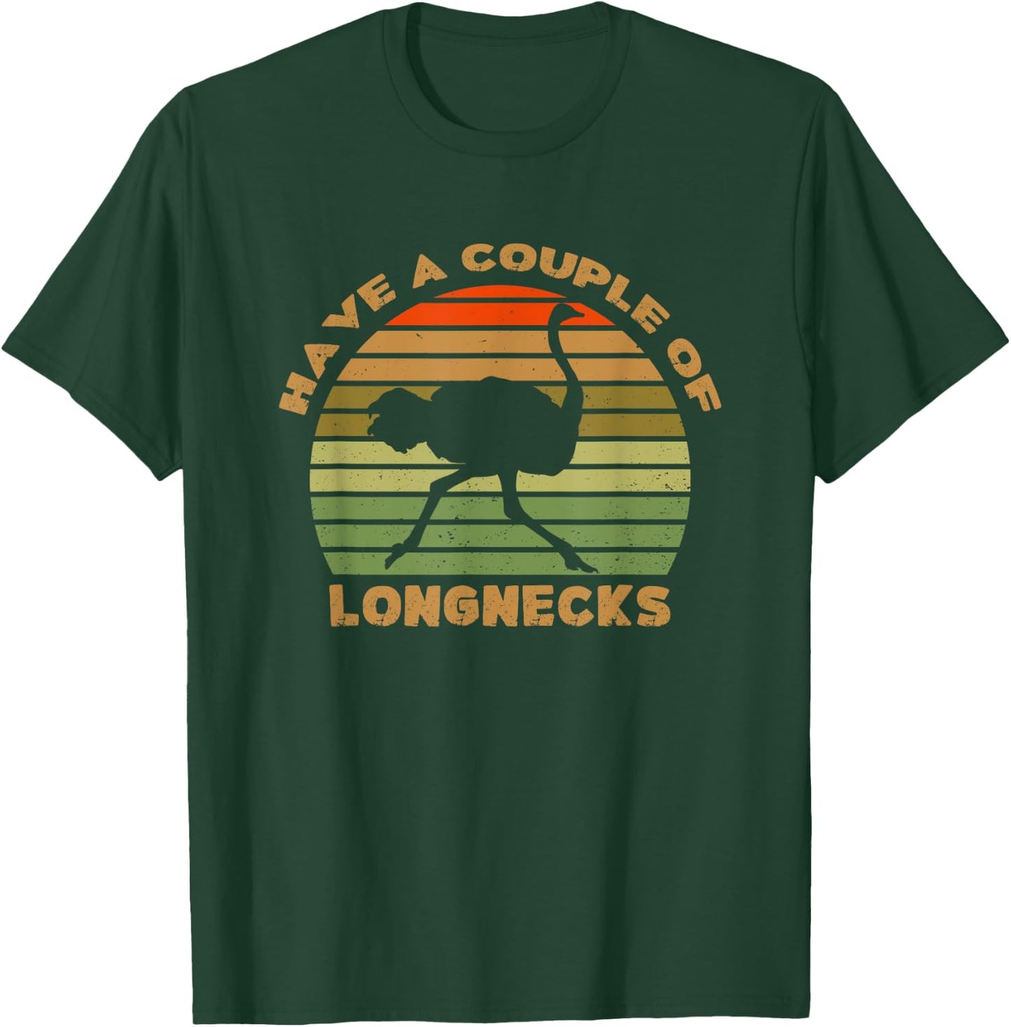 Ostrich Have A Couple Of Long Necks Vintage T-Shirt - T-Shirt | Forest