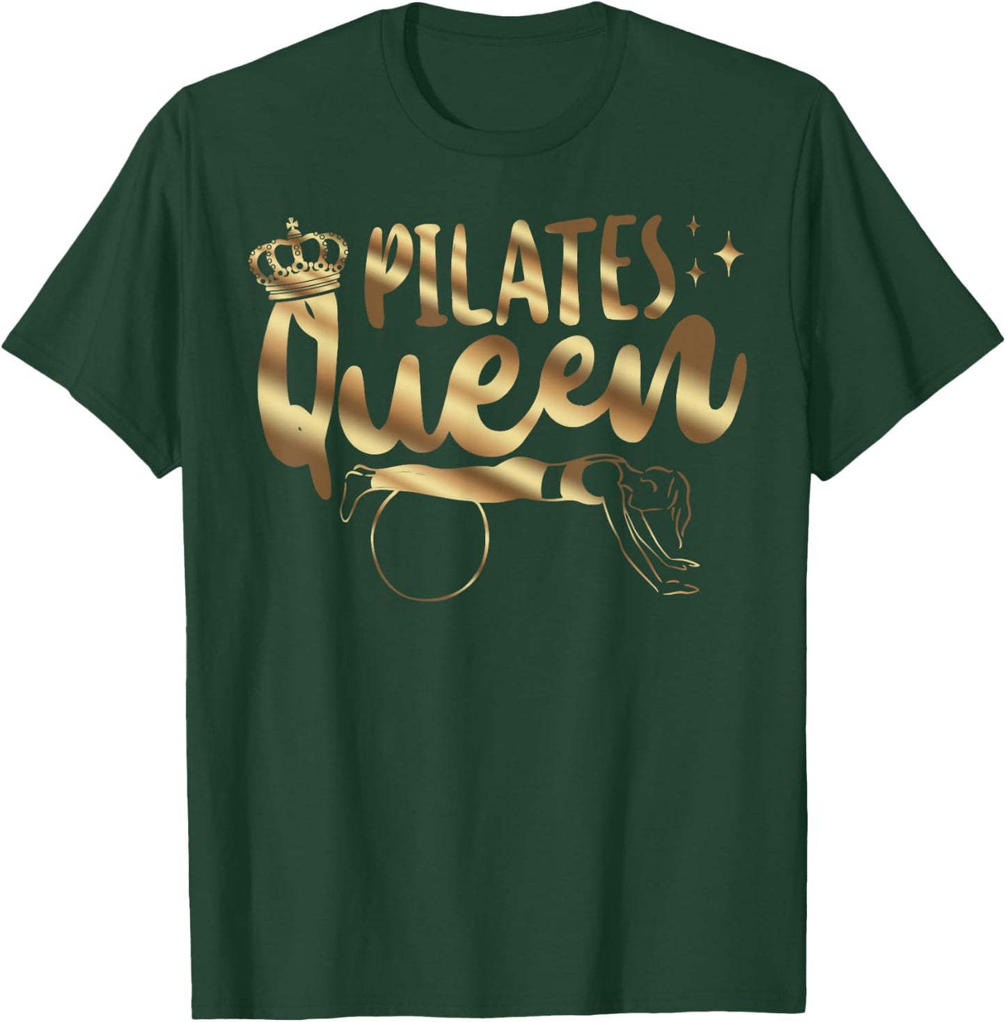 Pilates Instructor Teacher Queen Pilates Queen T-Shirt - T-Shirt | Forest