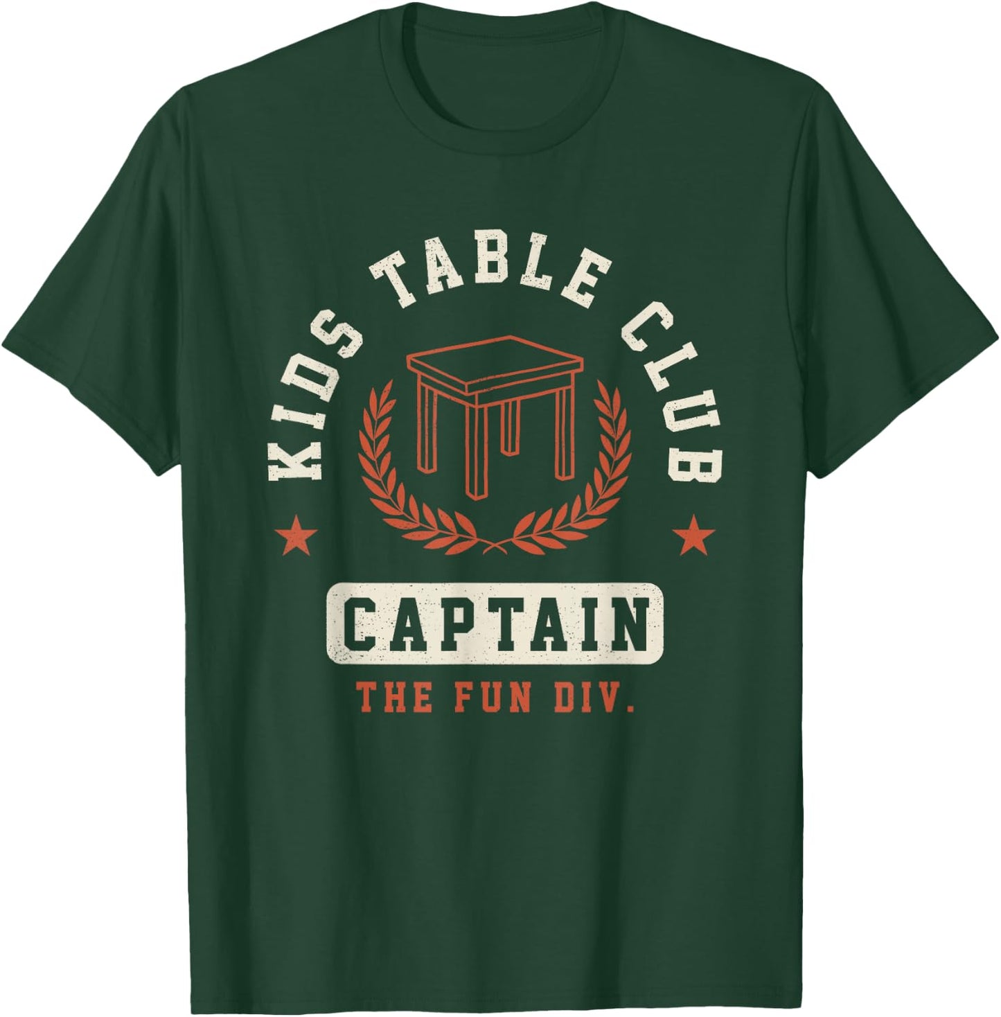 Funny Kids Table Captain Thanksgiving T-Shirt - T-Shirt | Forest