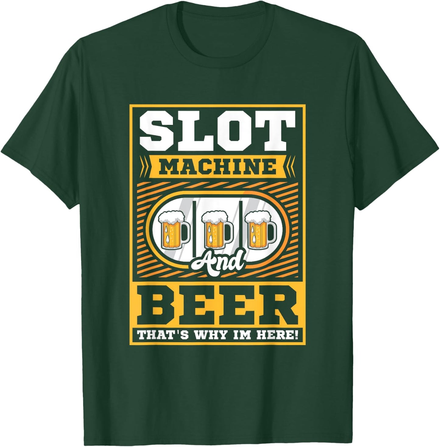 Casino Costume - Slot Machine and Beer T-Shirt - T-Shirt | Forest
