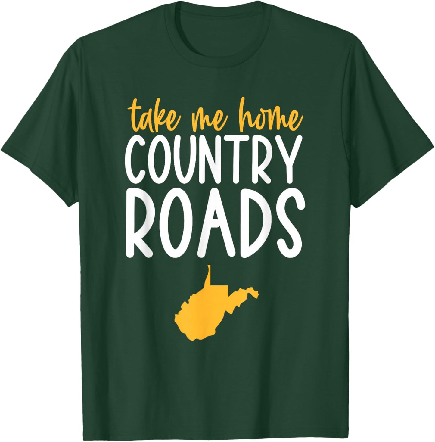West Virginia Apparel | West Virginia Home | I Love WV State T-Shirt - T-Shirt | Forest