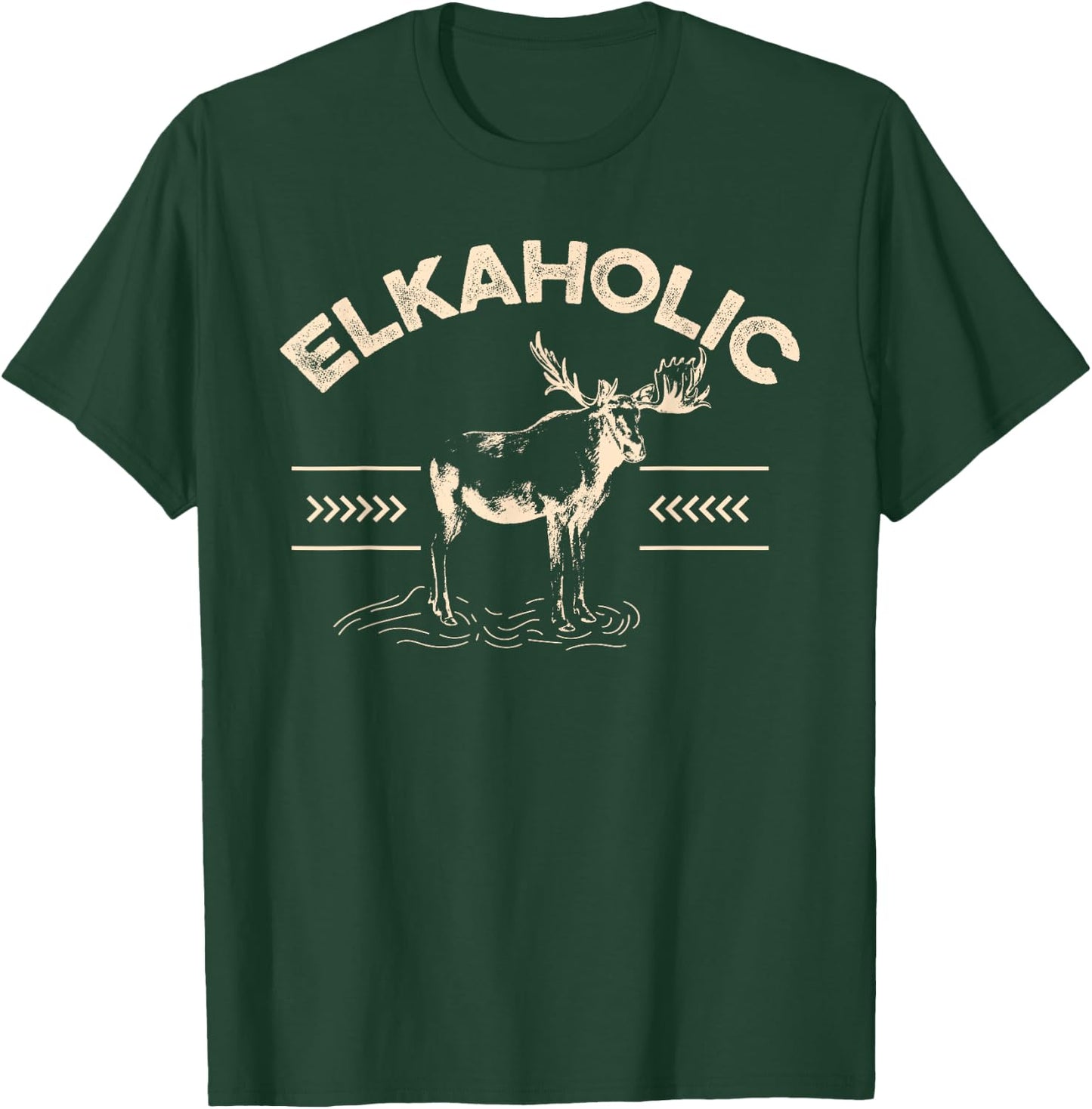 Elkaholic Deer Hunter T-Shirt - T-Shirt | Forest