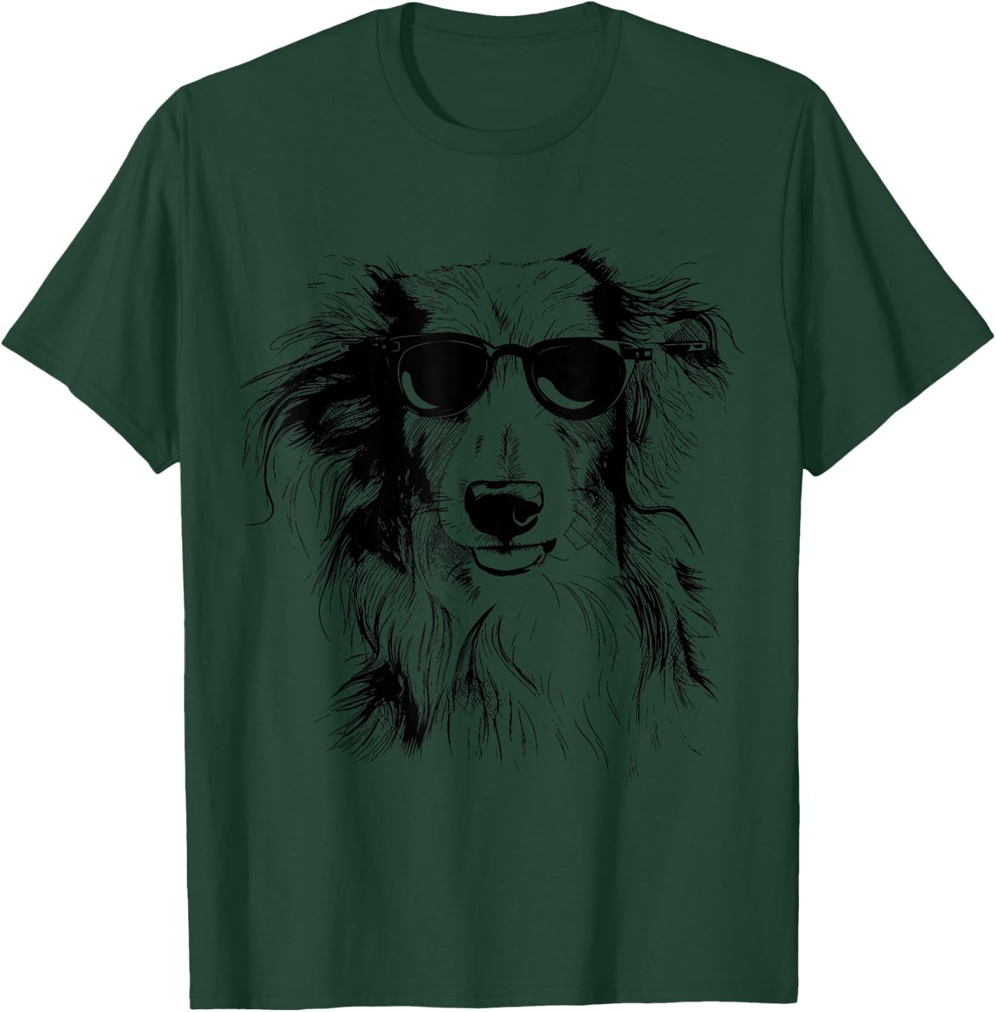 Silken Windhound Sketch Drawing Art Dog Lover Mom Dad Women T-Shirt - T-Shirt | Forest