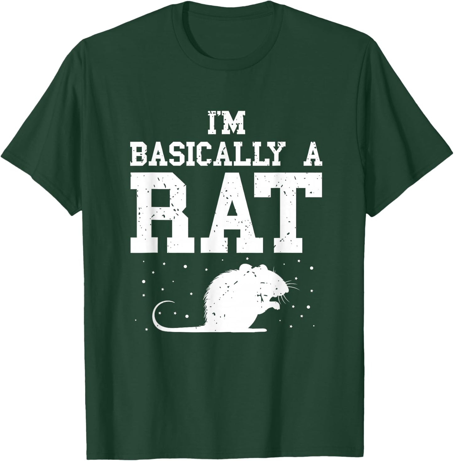 Basically Rat Vintage Rat Owner Rodent Rat Lover Mouse T-Shirt - T-Shirt | Forest
