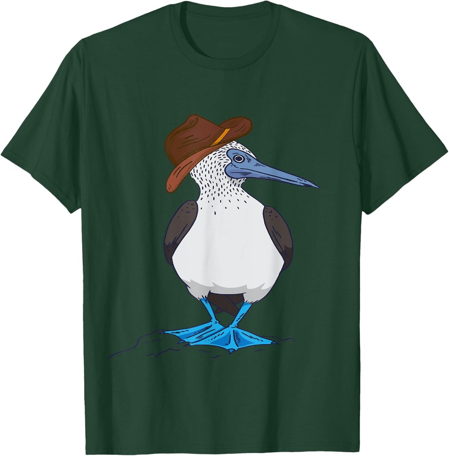 Western Blue Footed Booby Cowboy Blue Footed Booby Lover T-Shirt - T-Shirt | Forest