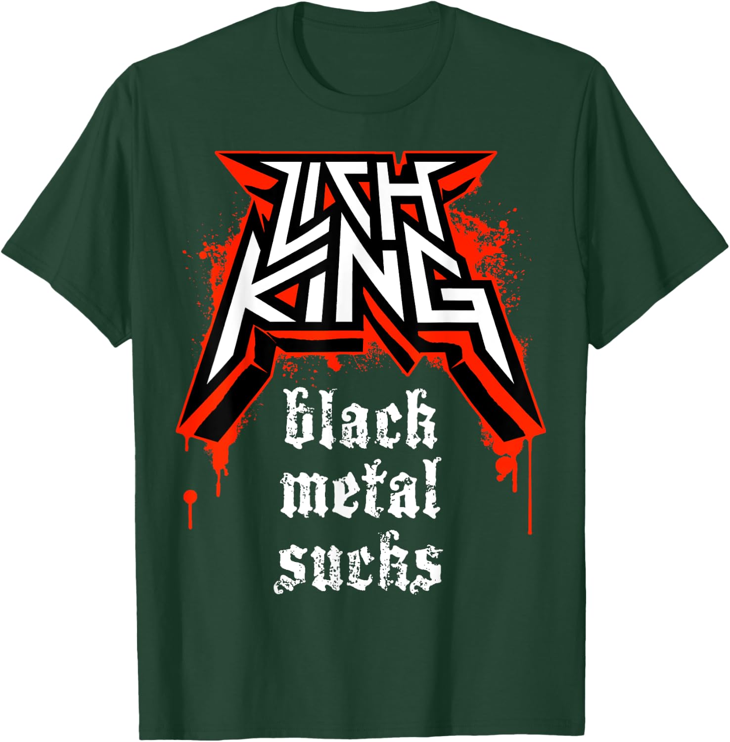 Lich King: Black Metal Absorbs T-Shirt - T-Shirt | Forest