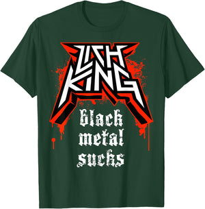 Lich King: Black Metal Absorbs T-Shirt - T-Shirt | Forest