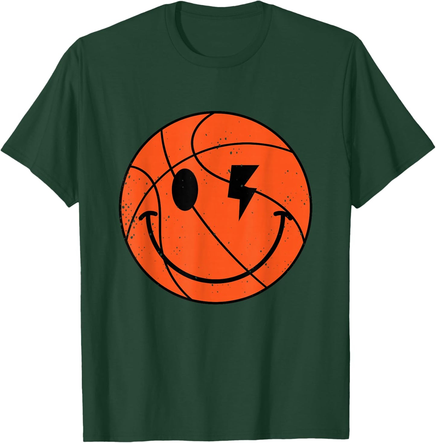 Cool Basketball for Boys Toddlers Men Women Girls Youth T-Shirt - T-Shirt | Forest