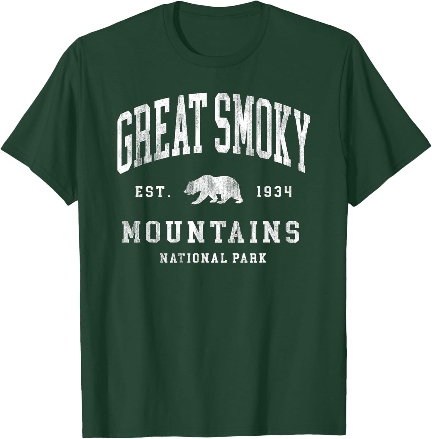 Retro Great Smoky Mountains National Park Hiking T-Shirt - T-Shirt | Forest