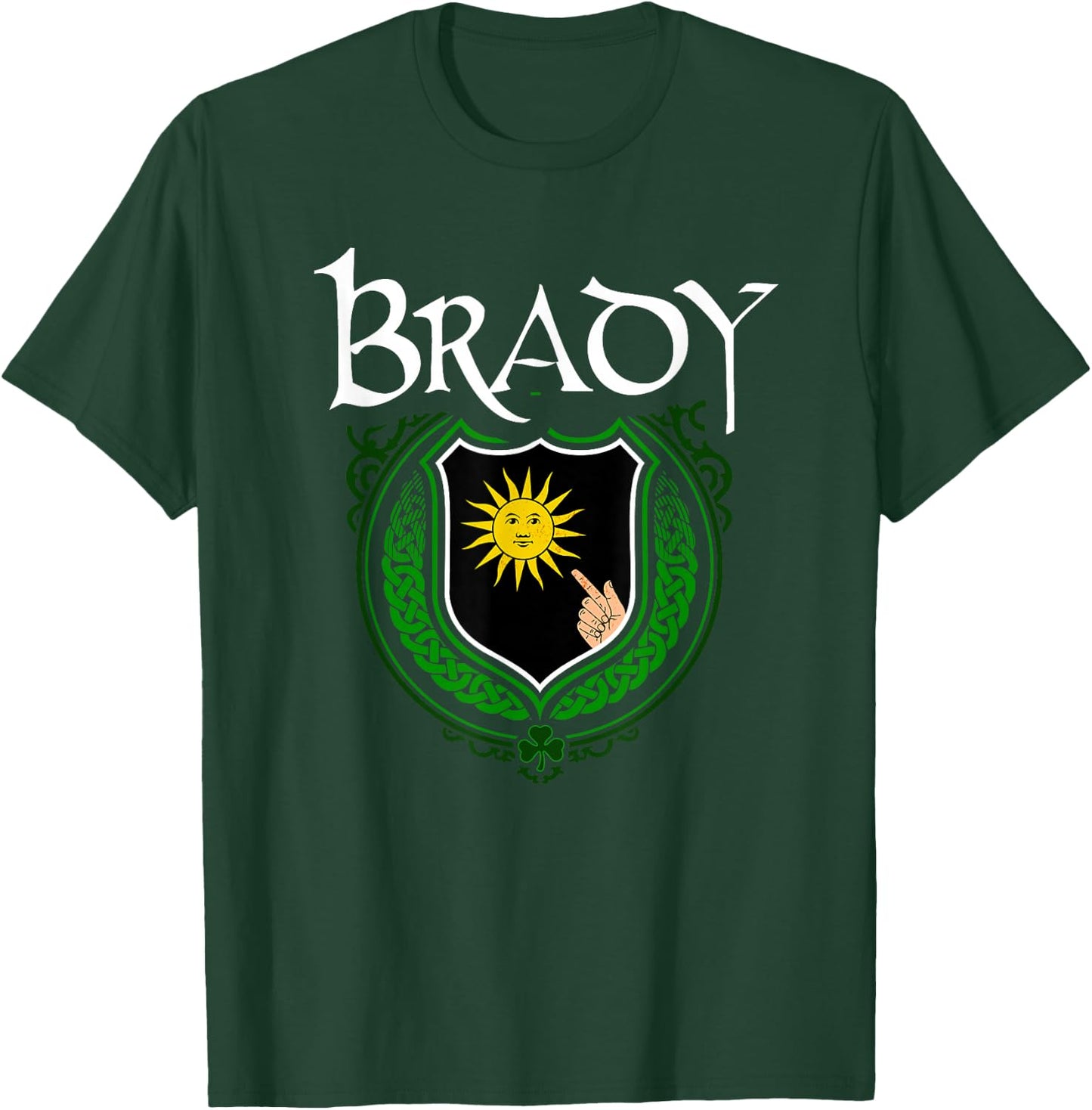 Brady Surname Irish Clan Tartan Badge Ireland T-Shirt - T-Shirt | Forest