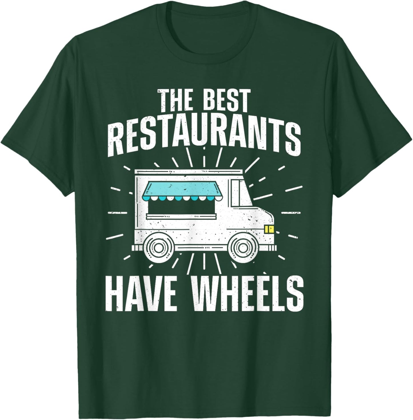 Cool Food Truck Women Culinary Chef Pizza BBQ Driver T-Shirt - T-Shirt | Forest