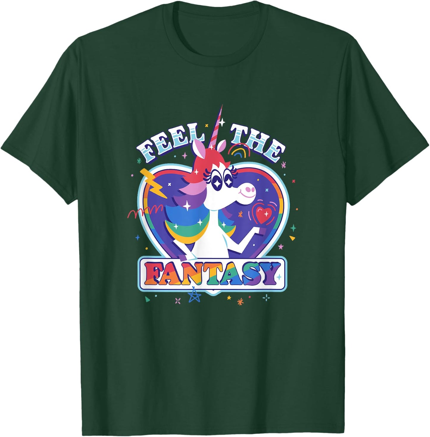 Disney Pixar Inside Out Fantasy Rainbow Unicorn T-Shirt - T-Shirt | Forest