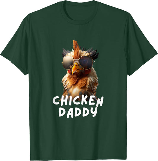 Chicken Daddy Funny Chicken Coop Hendl Chicken T-Shirt - T-Shirt | Forest