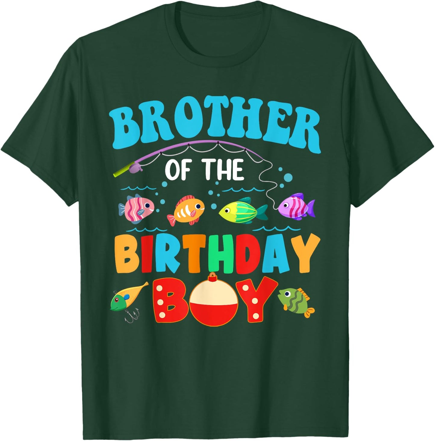 Brother Of The Birthday Boy Sea Fish Ocean Animals Aquarium T-Shirt - T-Shirt | Forest