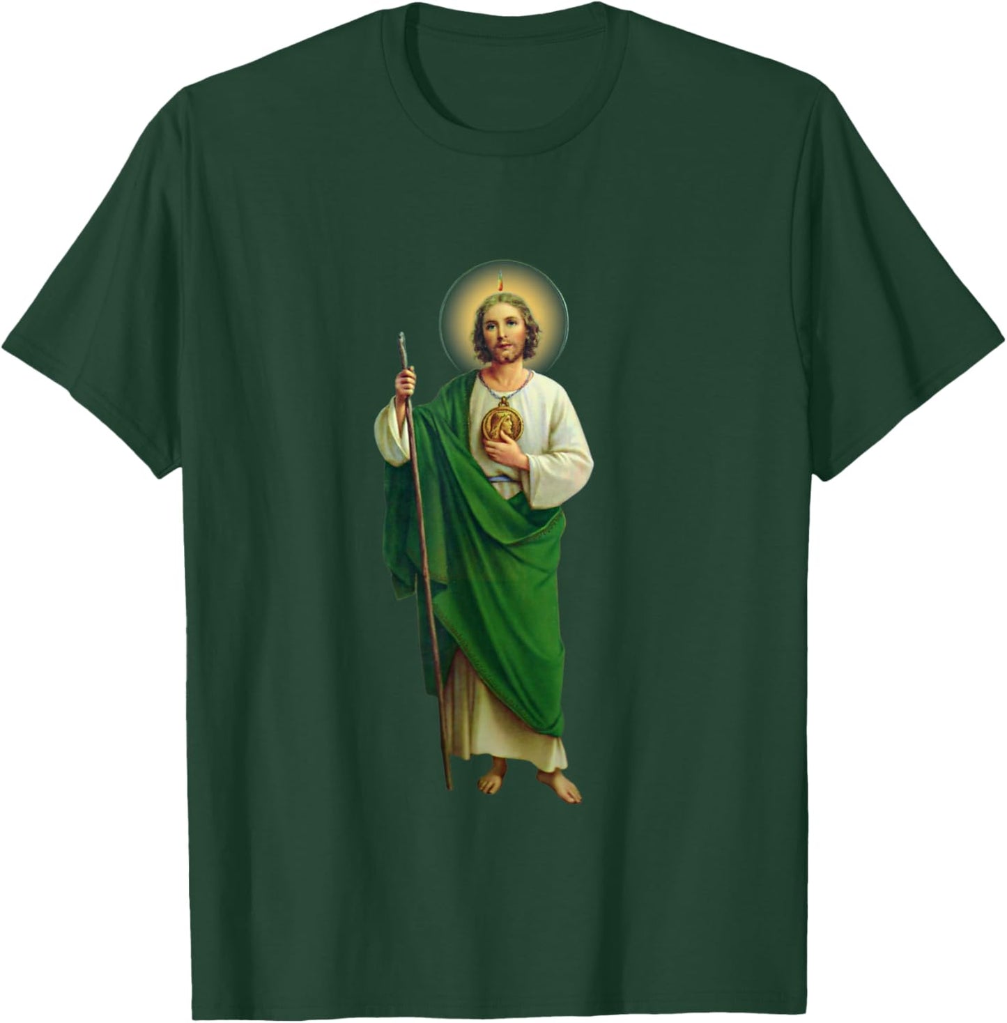 San Judas Tadeo Saint Jude Thaddeus T-Shirt - T-Shirt | Forest