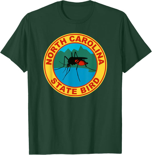Funny North Carolina Mosquito State Bird T-Shirt - T-Shirt | Forest