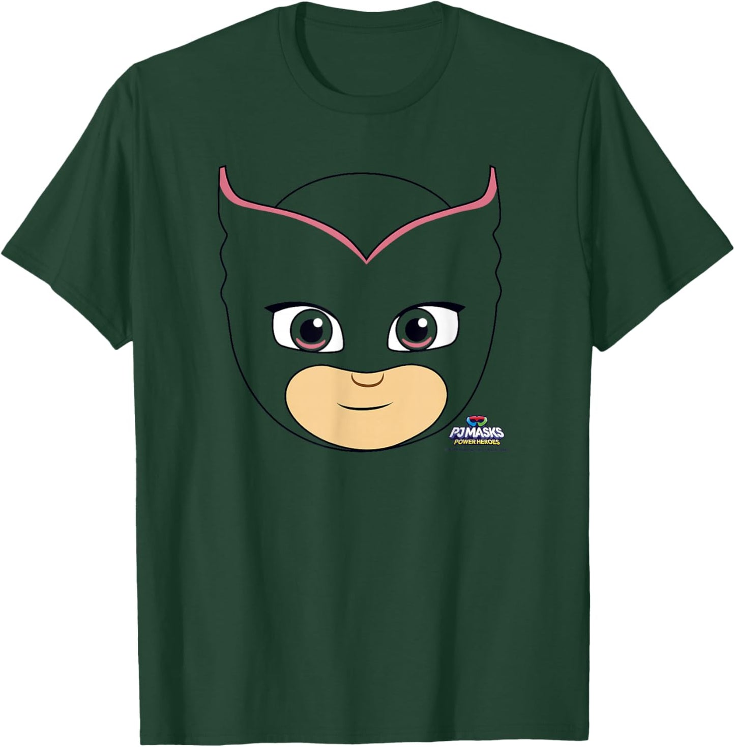 PJ Masks Owlette Power Hero Big Face Logo T-Shirt - T-Shirt | Forest