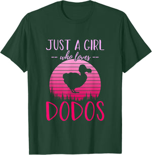 Just A Girl Who Loves Dodos, Funny Girls T-Shirt - T-Shirt | Forest