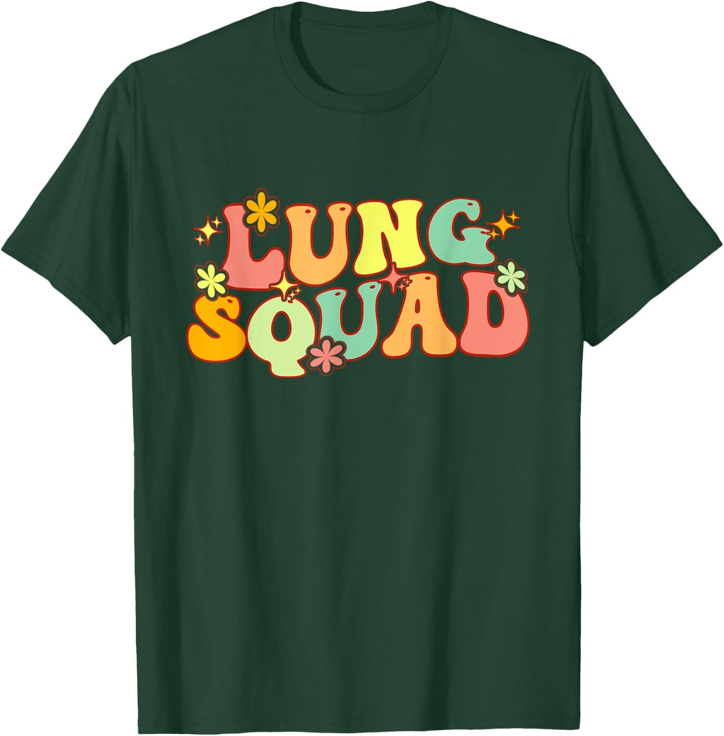 Groovy Lung Squad Funny Respiratory Therapy RT therapist T-Shirt - T-Shirt | Forest
