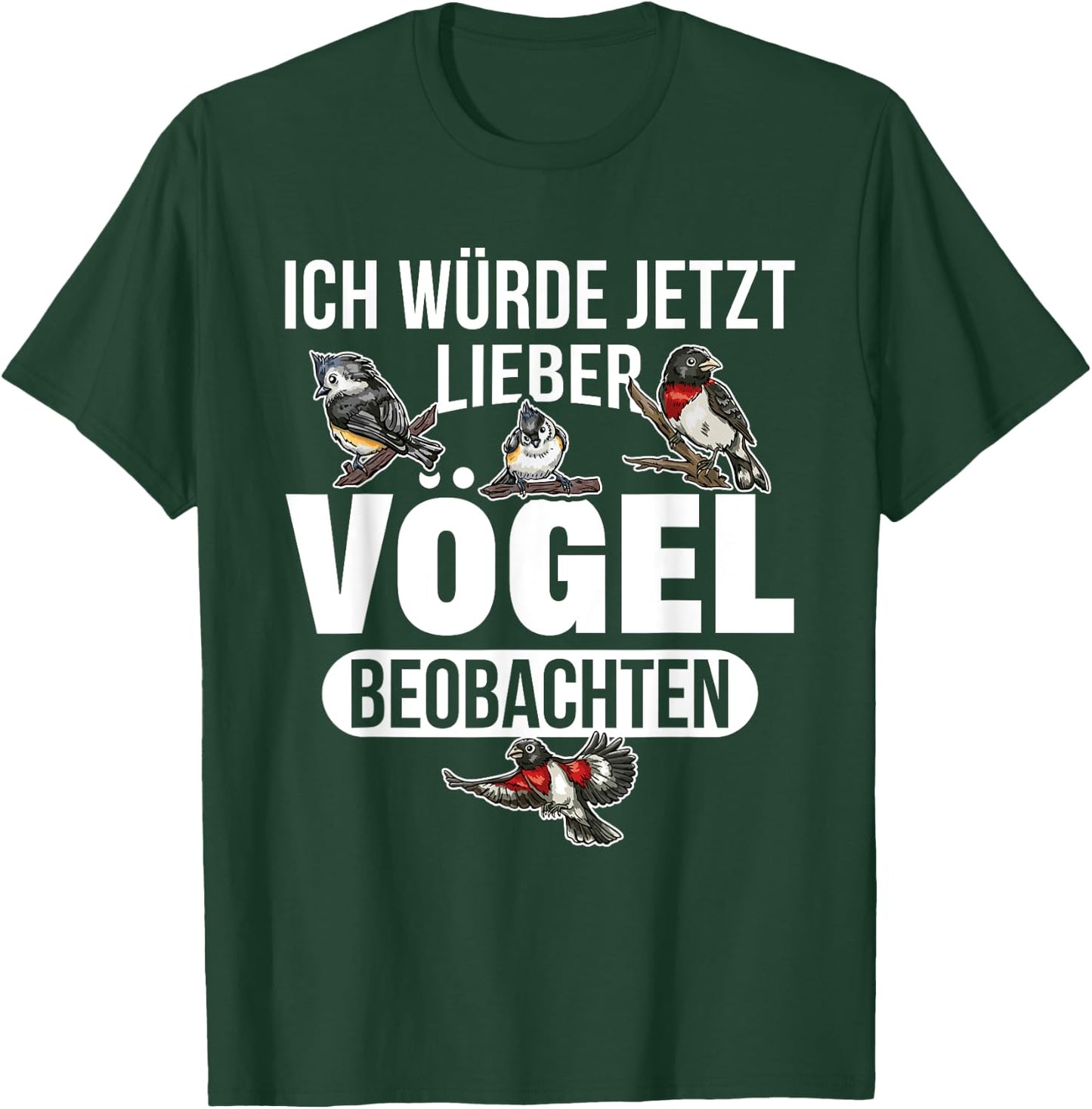 Ornithologe Vogel Ich würde jetzt lieber Vögel T-Shirt - T-Shirt | Forest