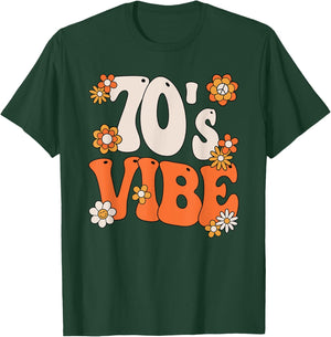 70s Vibe Costume 70s Party Outfit Groovy Hippie Peace Retro T-Shirt - T-Shirt | Forest