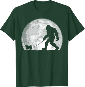 Funny Bigfoot, Pug Lover, Bigfoot Lover, Bigfoot T-Shirt - T-Shirt | Forest