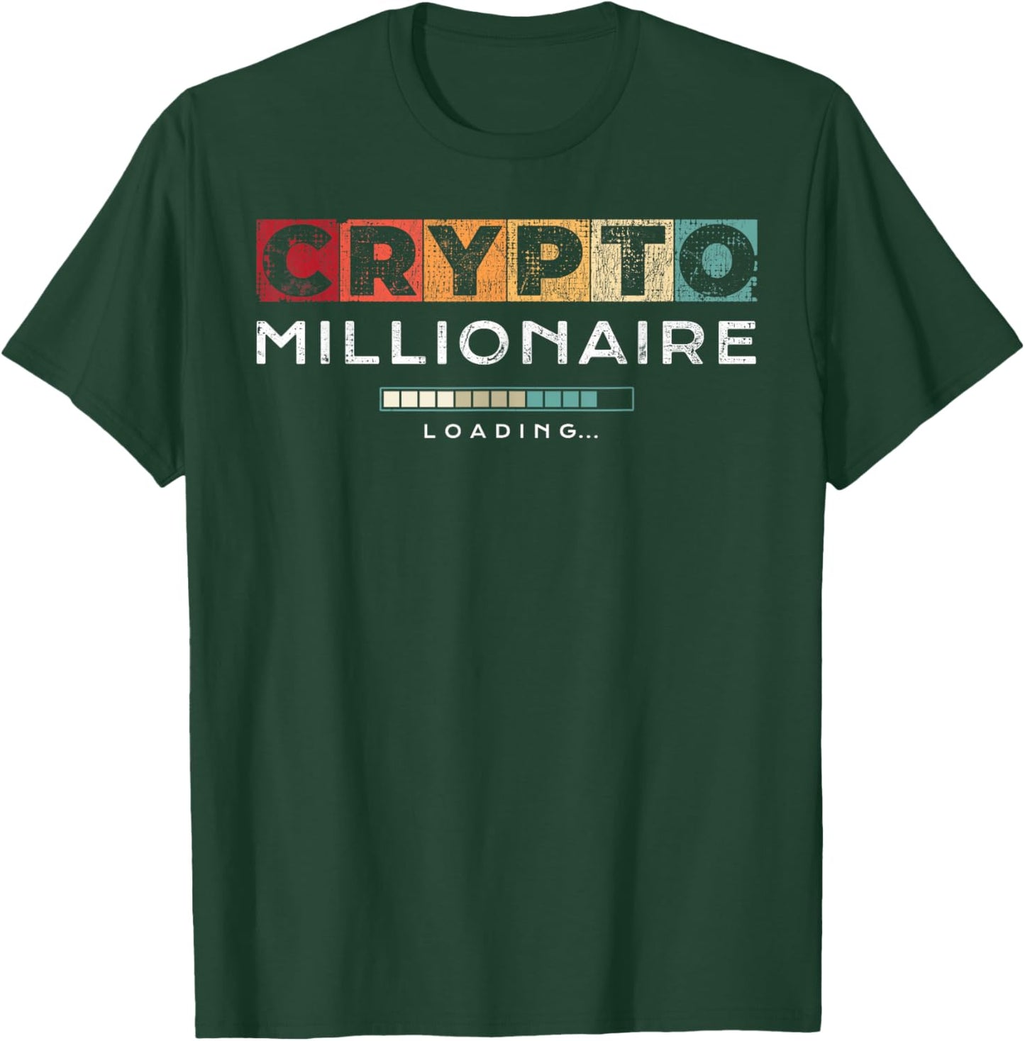 Crypto Millionaire Shirt | Vintage Bitcoin Crypto T-Shirt - T-Shirt | Forest
